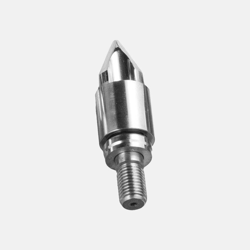 Bimetallic screw barrel nozzle tip for injection molding machine