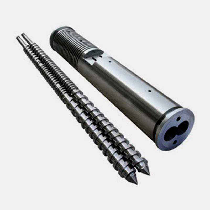 Conical twin screw barrel for PVC decorative board