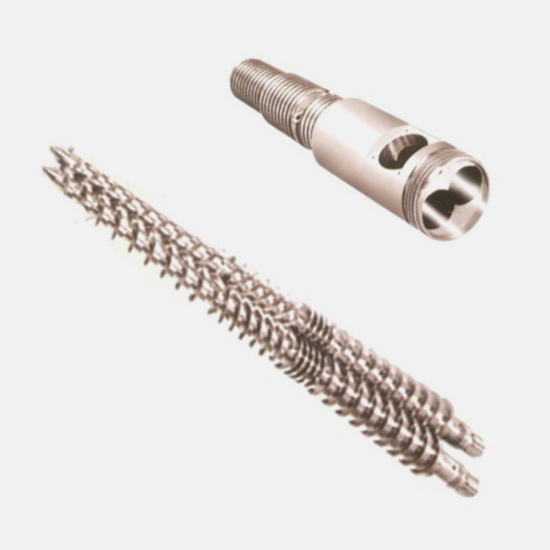 Parallel twin screw barrel for twin-screw extruder machine