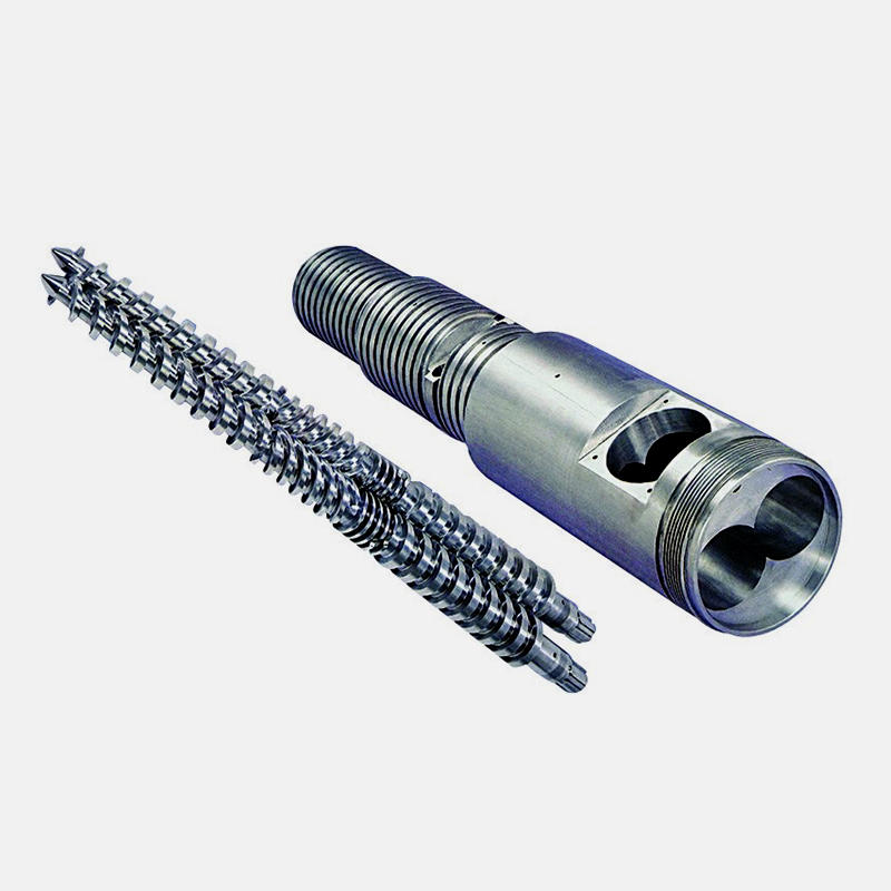 Parallel twin screw barrel for PVC pipe extruder machine